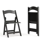 Folding Chair 2 Pack 800LB Weight Capacity Black Resin Hercules Series Flash New. Price: $124.99.