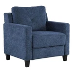 Acme Horatio Transitional Wood And Chenille Fabric Upholstered Chair In Navy New. Price: $287.24.