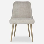 Uttermost 23838 Bramwell 21"W Metal Framed Polyester Dining Chair - Grey New. Price: $619.20.