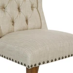 Osp Home Furnishings Jessica Tufted Wing Chair Linen Cream Fabric New. Price: $258.99.