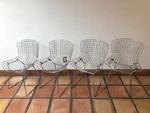 Vintage Knoll Bertoia Side Chair Set Of 4 Chrome, Mid Century Modern, Dwr Eames Used. Price: $1800.00.