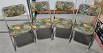 Set Of 4 Samsonite Padded Folding Chairs Green Floral 1960S Mcm - Nice Vintage Used. Price: $175.00.