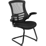 Flash Furniture 39" Reception Chair With Flip-up Arms, Black BL-X-5C-GG New. Price: $209.99.