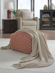 Signature Design By Ashley Anawood Chenille Throw Blanket, Oatmeal, 50" X 60" New. Price: $50.01.