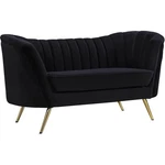 Meridian Furniture Margo Black Velvet Loveseat New. Price: $933.05.