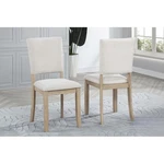 Light Oak Wood Dining Chair Set 2, Soft Cushion Seat Room Kitchen Si New. Price: $209.74.