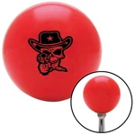 Black Cowboy Skull Red Knob W/ M16X1.5 Insert Shifter Auto Manual Custom New. Price: $89.95.
