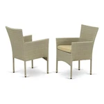 East West Furniture Bork Metal & Wicker Patio Dining Chair Natural (set Of 2) New. Price: $197.20.