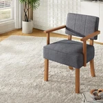 Accent Linen Fabric Armchair With Wood Frame Upholstered Reading New. Price: $97.84.
