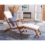 Safavieh Outdoor Collection Palmdale Lounge Chair Natural/beige/navy White New. Price: $159.36.