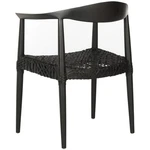 Safavieh Bandelier Arm Chair Black Light Oak New. Price: $404.58.