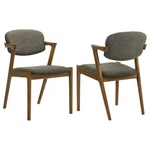 Coaster Malone Padded Wood Dining Arm Chair Dark Walnut (set Of 2) - 105352 New. Price: $199.99.