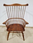 Ethan Allen Country Craftsman Dining Armchair Comb Back Pine Maple #19-6311A Used. Price: $345.00.