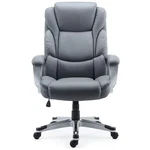 Staples Kelburne Luxura Ergonomic Faux Leather Swivel Executive Chair, Brown New. Price: $161.88.