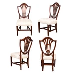 NVIN0524, Niagara Furniture, Vintage Millinder Set Of Shieldback Chairs New. Price: $2145.00.