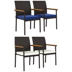 Outsunny 2 Pcs Wicker Dining Chair, Outdoor Chairs W/ Cushions New. Price: $54.99.