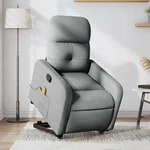 Stand Up Massage Recliner Chair Light Gray Fabric New. Price: $390.24.