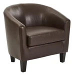Osp Home Furnishings Ethan Coca Brown Fabric Tub Chair With Espresso Legs New. Price: $346.99.