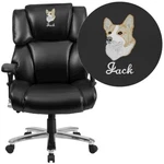 Flash Hercules 24/7 Black Lthr Lumbar Office Chair GO-2149-LEA-EMB-GG New. Price: $759.99.