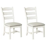 Signature Design By Ashley Valebeck Vintage Farmhouse Cushioned Dining Chair, New. Price: $195.26.