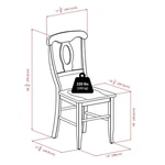 Winsome Renaissance 17.91"H Solid Wood Dining Chair Walnut (set Of 2) New. Price: $177.99.
