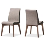 Baxton Studio Kimberly Upholstered Dining Chair Gravel (set Of 2) New. Price: $213.99.