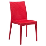 Leisuremod Modern Weave Mace Indoor Outdoor Dining Chair Red New. Price: $162.67.
