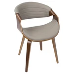 Symphony Mid Century Modern Dining/accent Chair Gray - Lumisource Open. Price: $114.74.