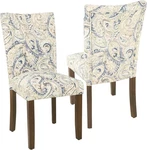 Classic Parsons Dining Chair - Velvet Paisley Print New. Price: $272.10.