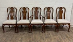 Vintage Universal Furniture Queen Anne Style Dining Chairs - Set Of 5 Used. Price: $1049.00.