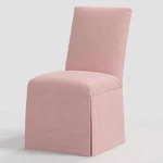 Samy Skirted Slipcover Dining Chair Linen Blush - Threshold: Cushioned, High New. Price: $193.99.
