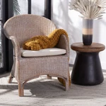 Safavieh Antonia Accent Chair With Cushion Grey White Wash / New. Price: $321.27.