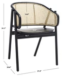 Safavieh Emmy Rattan Back Dining Chair, Reduced Price 2172767654 SFV4128A Open. Price: $222.00.