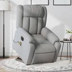 Electric Stand Up Massage Recliner Chair Light Gray Fabric New. Price: $518.24.