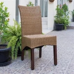 International Caravan Bali Campbell Rattan Wicker Stained Dining Chair New. Price: $148.99.