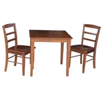 International Concepts 30X30 Dining Table With 2 Ladderback Chairs New. Price: $482.69.
