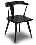 New Arm Less Oak Wood Dining Chair Kitchen Durable Sturdy Black Office. Price: $232.76.