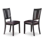 East West Furniture Dudley 38" Faux Leather Dining Chairs Black (set Of 2) New. Price: $180.84.