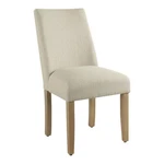 Homepop 36.75" Traditional Fabric Dining Chair With Curved Back Cream New. Price: $189.99.