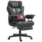 Homcom 400LBS Big And Tall Massage Office Chair With Footrest, Black New. Price: $190.20.