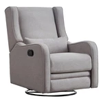 Hawthorne Collections Fabric Manual Swivel Glider And Recliner Gray New. Price: $379.99.