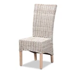 Baxton Studio Trianna Transitional Rattan And Natural Brown Wood Dining Chair New. Price: $234.38.