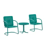 Bates 3PC Retro Outdoor Set - Side Table & 2 Armchairs New. Price: $246.13.