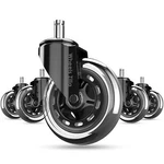 Office Chair Caster Wheels, Set 5, 3 Inch Heavy-duty Transparent New. Price: $31.99.
