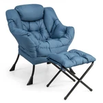 Lazy Sofa Accent Leisure Armchair With Folding Footrest & Storage Pocket New. Price: $114.99.