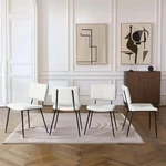 Mid Century Modern Set Of 4 Upholstered Dining Chairs Accent For Kitchen New. Price: $205.92.