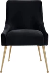 Brand New Beatrix Ultra Modern Velvet Upholstered Dining Side Chair Black. Price: $289.00.