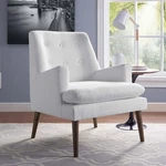 Modway Leisure Upholstered Lounge Chair In White New. Price: $372.25.