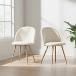 Homy Casa Puz Modern Fabric Upholstered Dining Chairs With Metal Legs Set Of 2/4 New. Price: $109.00.
