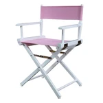 Casual Home 18" Director Chair - Classic Height, White Frame/pink Canvas New. Price: $88.32.